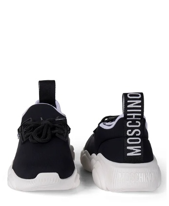 Moschino  Dames Bubble Teddy Sneakers, Zwart