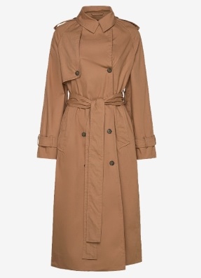 Lexington Clothing Dames Trenchcoat, lichtbruin