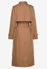 Lexington Clothing Dames Trenchcoat, lichtbruin