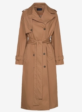 Lexington Clothing Dames Trenchcoat, lichtbruin