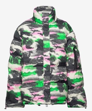 Mads Nørgaard Dames Gewatteerde Winterjas, zwart