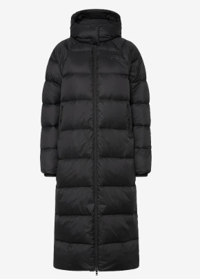 The North Face Dames Lange Gewatteerde Winterjas, zwart