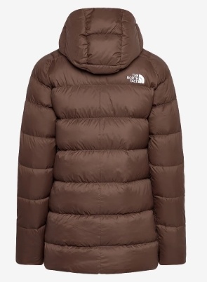 The North Face Dames Gewatteerde Winterjas, bruin