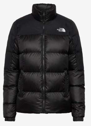 The North Face Dames Korte Dons Gewatteerde Winterjas, zwart
