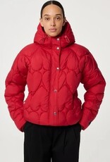 Fabienne Chapot Dames Dons Gewatteerde jas, rood