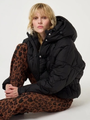 Fabienne Chapot Dames Dons Gewatteerde jas, zwart