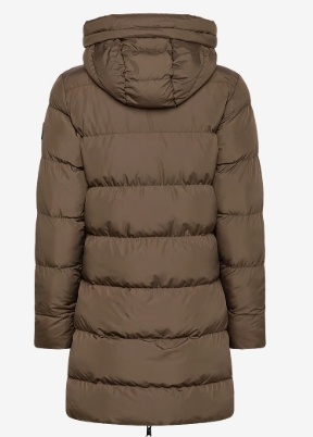 VINSON Dames Getailleerd Winterjas, bruin