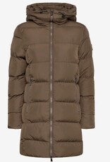 VINSON Dames Getailleerd Winterjas, bruin