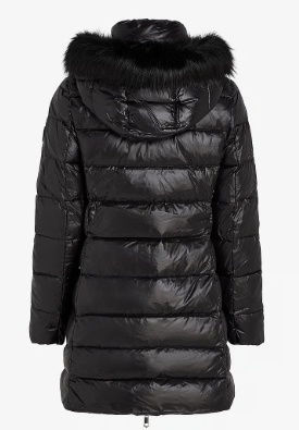 Tommy Hilfiger GLOSS DOWN TYRA COAT WITH FUR - Gewatteerde jassen