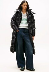 Tommy Jeans Dames MAXI ESSENTIAL Gewatteerde PUFFER , zwart