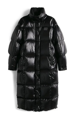Tommy Jeans Dames MAXI ESSENTIAL Gewatteerde PUFFER , zwart