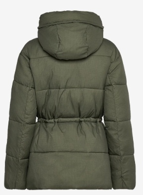 Tommy Hilfiger Dames Gewatteerde Winterjas, groen