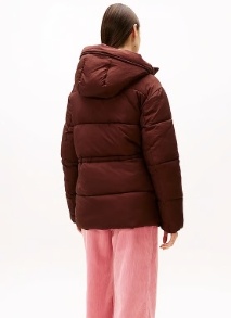 Tommy Hilfiger Women's Quilted Winter Jacket, burgundy-red