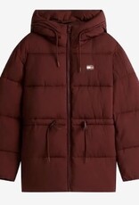 Tommy Hilfiger Dames Gewatteerd winterjas, bordeaux-  rood