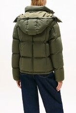 Tommy Hilfiger  Dames Dons Gewatteerde jas, olijfgroen