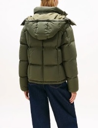 Tommy Hilfiger  Dames Dons Gewatteerde jas, olijfgroen