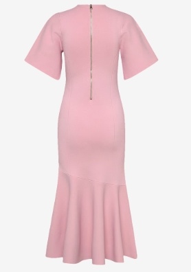 Ted Baker London Dames Ronde hals Midi Jurk, roze