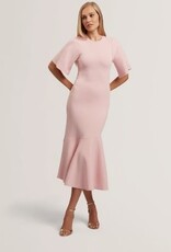 Ted Baker London Dames Ronde hals Midi Jurk, roze