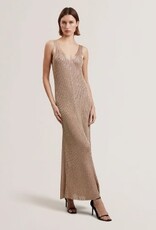 Ted Baker London Dames Lange Midi jurk, goud