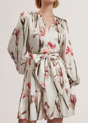 Ted Baker London Dames Flora Korte Jurk, wit