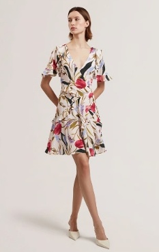 Ted Baker London Dames Flora Korte Jurk, multi