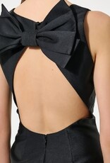 Dea Kudibal Dames V-hals Midi Jurk, zwart