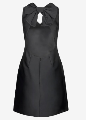 Dea Kudibal Dames V-hals Midi Jurk, zwart