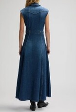 Lee Jeans Dames Lange Jurk, blauw