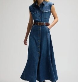 Lee Jeans Lange Jurk, blauw