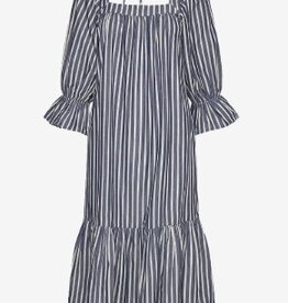 Stella Nova vierkante hals Jurk, blauw