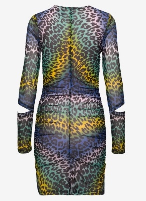 Ganni Dames Ronde Hals Jurk, multi