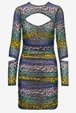 Ganni Dames Ronde Hals Jurk, multi