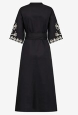 Soyaconcept Dames Ronde Hals Lange Jurk, zwart