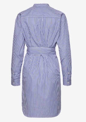 Lauren Ralph Lauren Dames Ronde Hals Shirtjurk, blauw