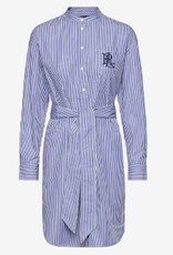 Lauren Ralph Lauren Dames Ronde Hals Shirtjurk, blauw