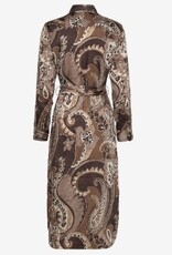 Lauren Ralph Lauren Dames Ronde Hals Shirtjurk, bruin