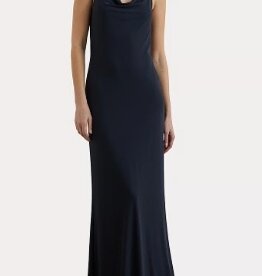 Lauren Ralph Lauren Dames Maxi Jurk, blauw