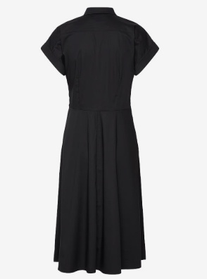 Lauren Ralph Lauren Dames Hoge halslijn Jurk, zwart