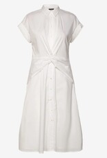 Lauren Ralph Lauren Dames Katoenmix Hoge halslijn Jurk, wit