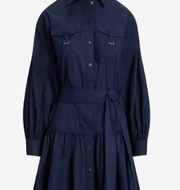 Lauren Ralph Lauren Katoenmix  Korte Jurk, blauw