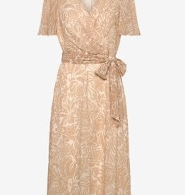 Lauren Ralph Lauren Flora V-hals Jurk, beige