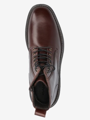 GANT Heren Leren Enkellaarzen, bruin