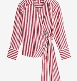 Tommy Hilfiger gestreept blouse, rood