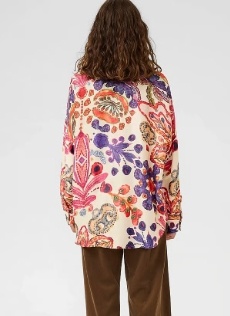 Culture Dames bloemprint blouse, roze