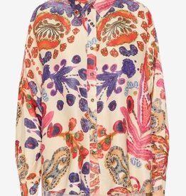 Culture bloemprint blouse, roze