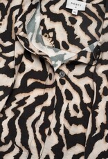 Dante6 Dames Dierenprint Blouse, zwart