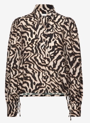 Dante6 Dames Dierenprint Blouse, zwart