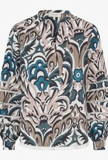 Dea Kudibal Dames Bloemenprint Blouse, blauw