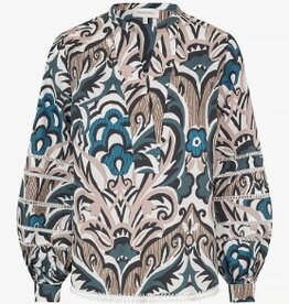 Dea Kudibal Bloemenprint Blouse, blauw