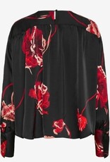 InWear Dames ronde hals blouse, zwart